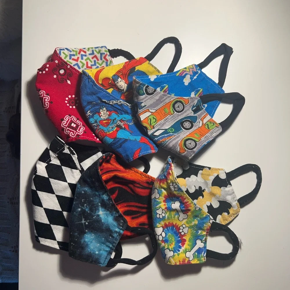 Vibrant Kids Face Masks with Fun Patterns